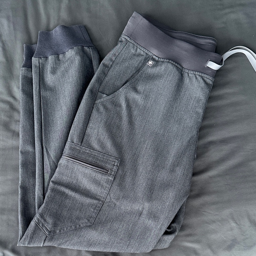 Figs Gray Track Pants